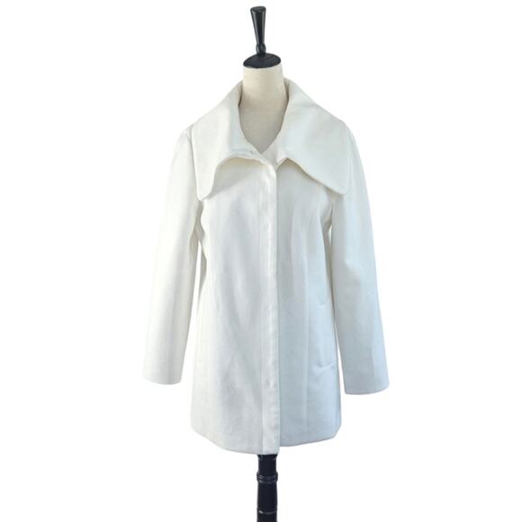 Jack By Bb Dakota Jackets & Coats White Mid Calf Lighter Weight Jacket Size L - Picture 4 of 16